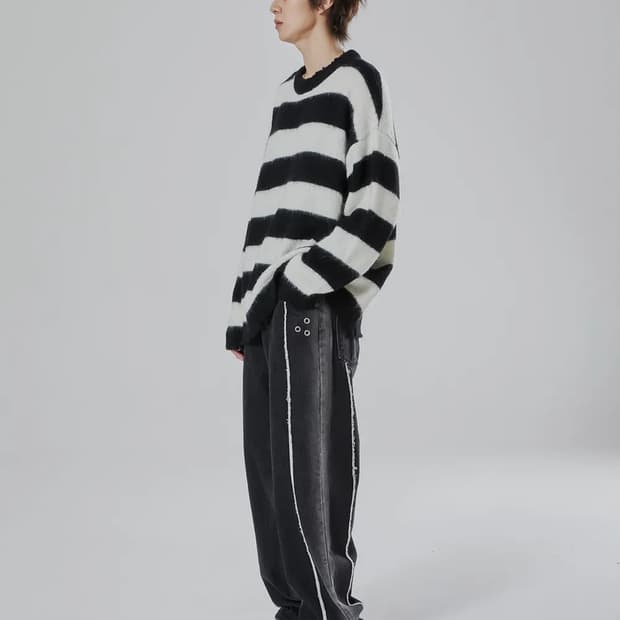 플레이버리즘 워시드 데님팬츠