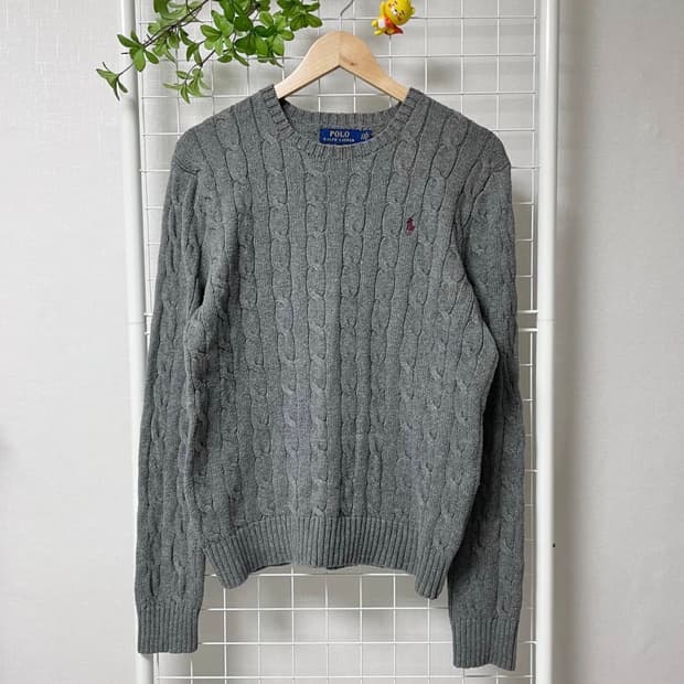 폴로 랄프로렌 / 케이블 니트 (그레이) / L