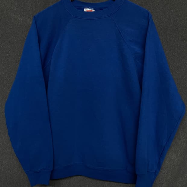 [XL] 80s Hanes USA 헤인즈 블랭크 스웻셔츠 크루넥