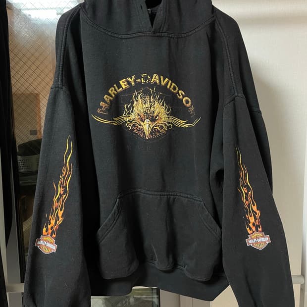 90s 할리데이비슨 후드 
