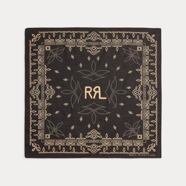 RRL 로고 코튼 반다나