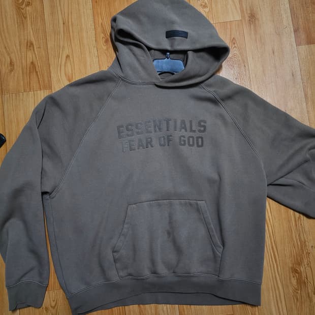 피어오브갓 에센셜 로고 후드티