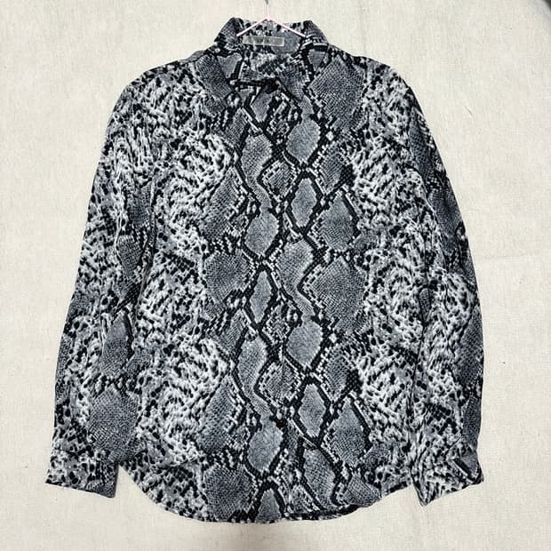 파이톤 뱀피 셔츠 XL
