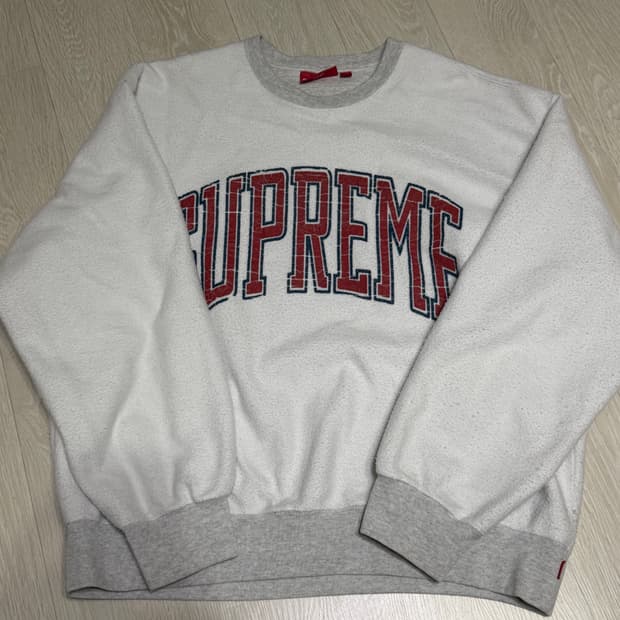 슈프림 인사이드 아웃 크루넥 맨투맨 애쉬 그레이 L