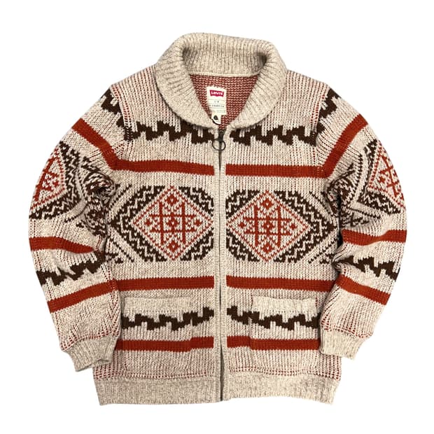 리바이스 울 코위찬 집업 가디건(L)