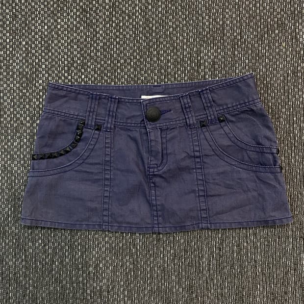 00‘s Purple Stud Short Skirts
