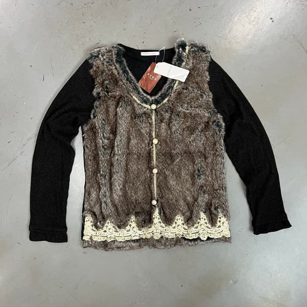 Axes femme 엑시즈팜 퍼 가디건