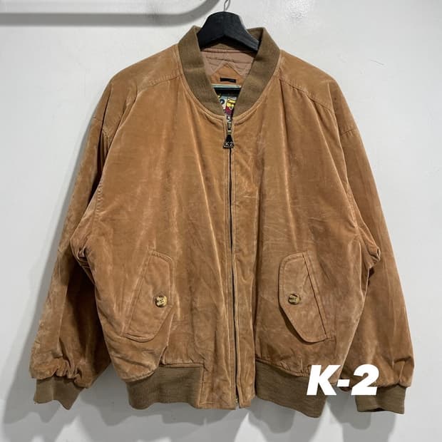 워크 스웨이드 바시티 자켓