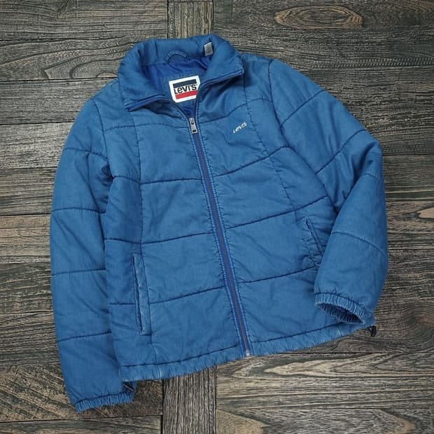 리바이스 데님 푸퍼 다운 숏 패딩 M16779