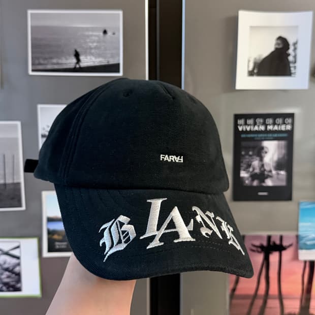파프롬왓 GOTHIC BLANK CAP BLACK