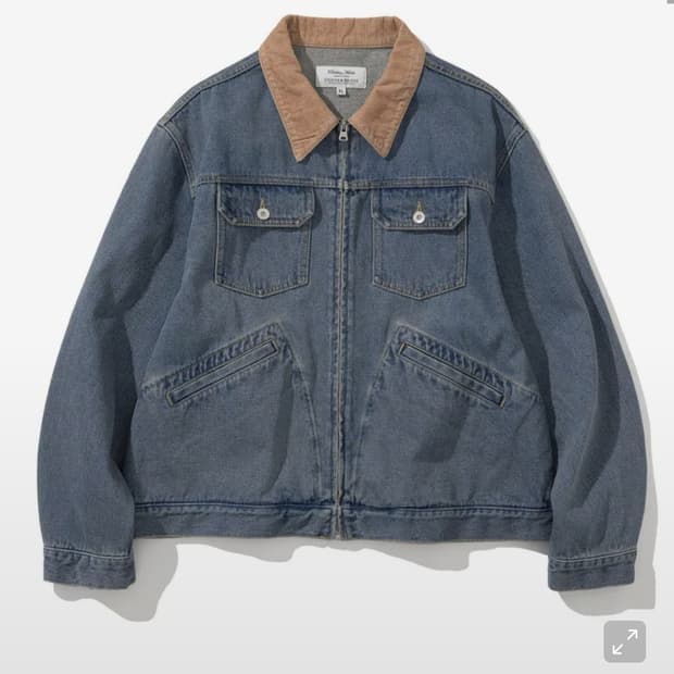 [새상품] 유니폼브릿지 zip-up denim trucker jacket