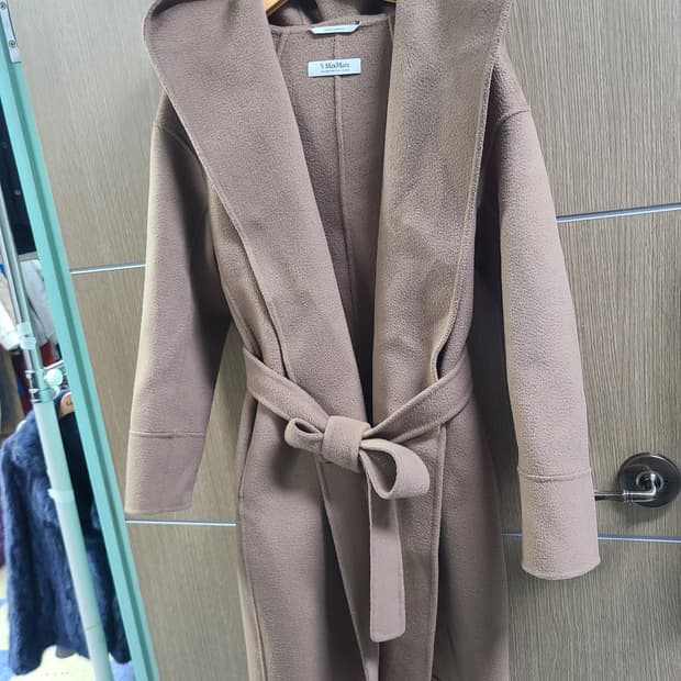 S막스마라 지블링 후드 캐시미어  코트