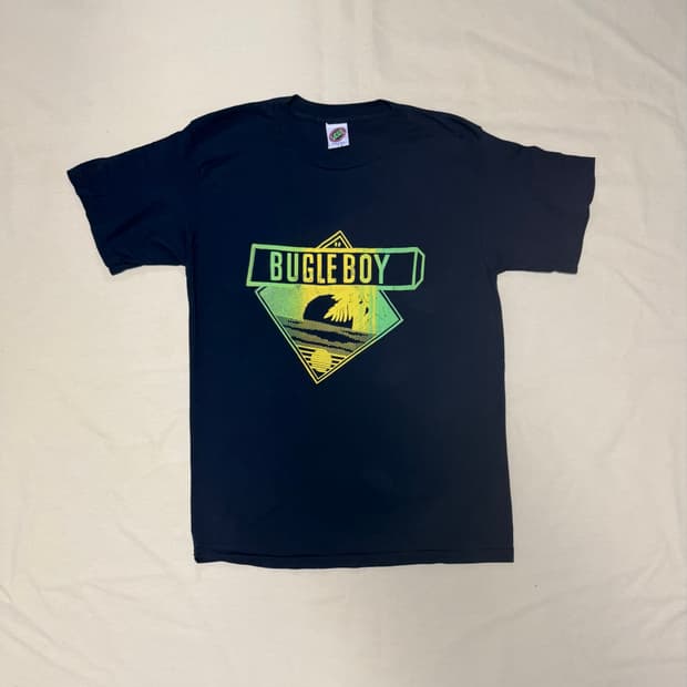 반스 빈티지 Bugle boy 네온 그래픽 티셔츠 90s usa