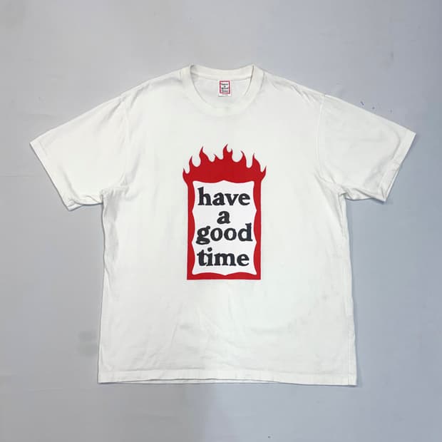 Have a good time Fire Frame 티셔츠 (XL)