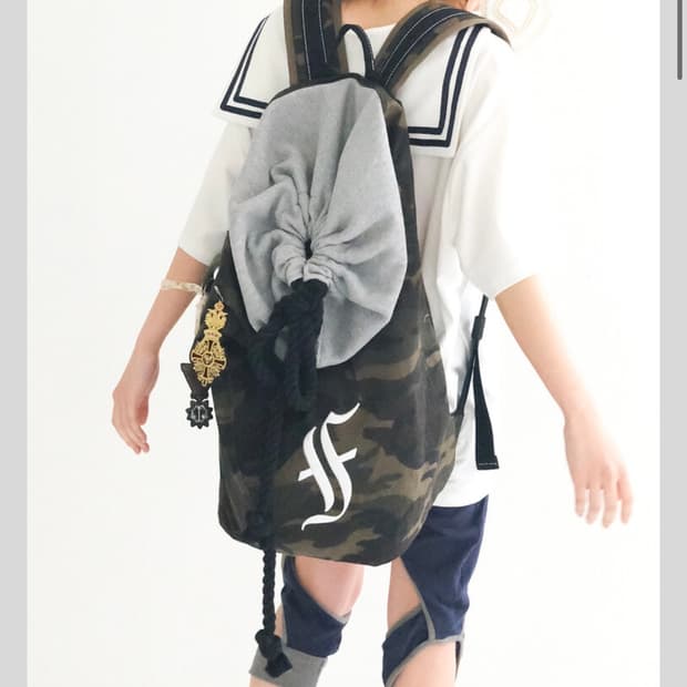 Faerie camo rope loose skater backpack 