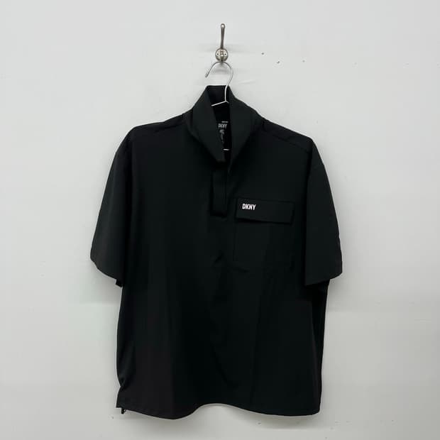 DKNY 골프 빈티지 반팔 카라티 블랙 남성XL