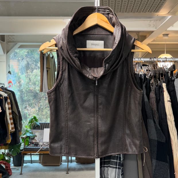 Gabardine k.t 히든후드 집업 베스트