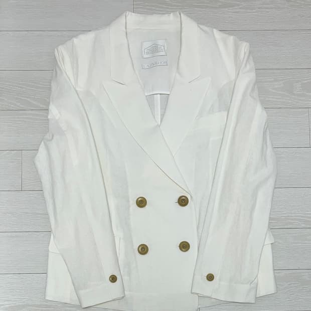 lazyshop 레이지샵 시에 린넨 자켓 아이보리