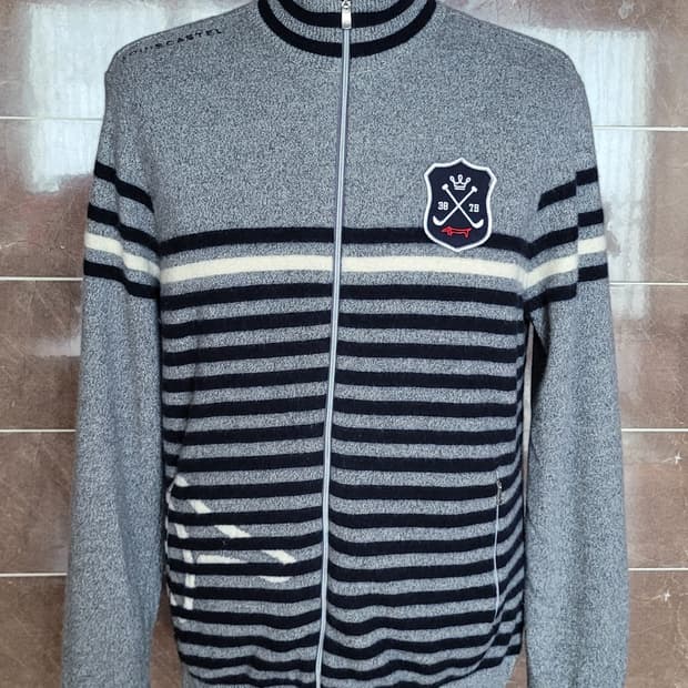 (남성95사이즈) 루이까스텔 집업 가디건(모100)