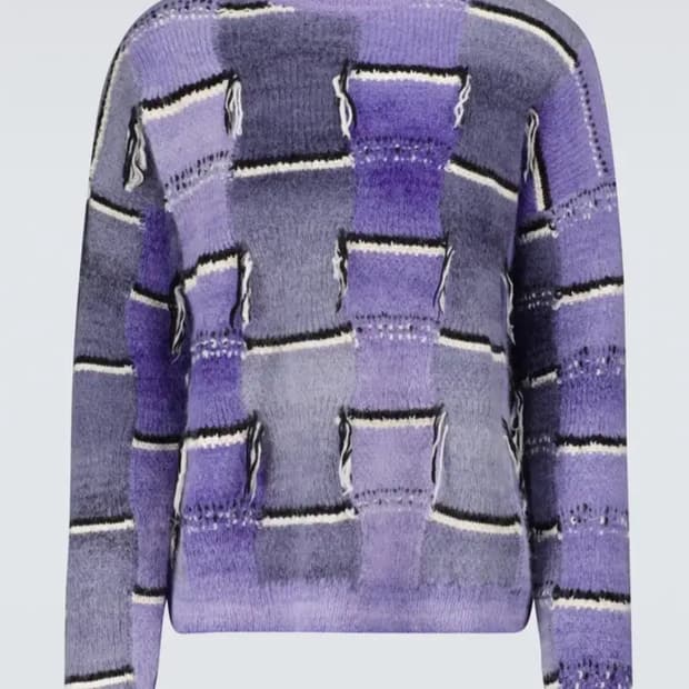 [구매] 마르니 디스트레스 모헤어 니트