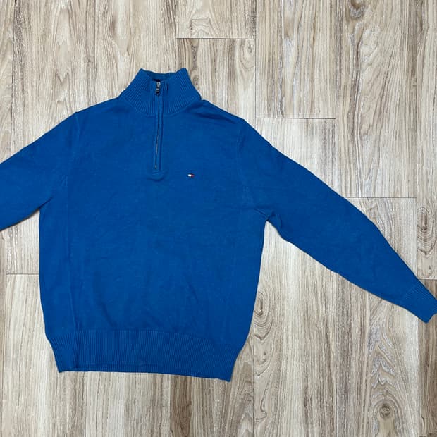 타미힐피거 하프집업 니트 S