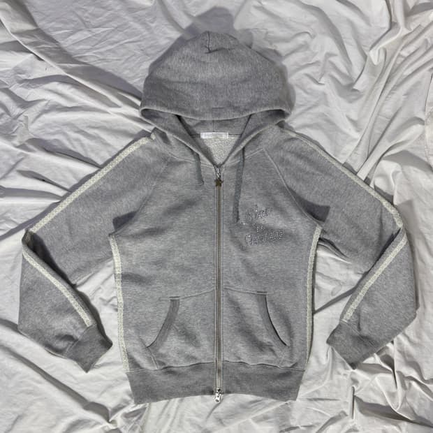 히스테릭글래머 레이스 트리밍 Nice n Sleazy 후드집업 