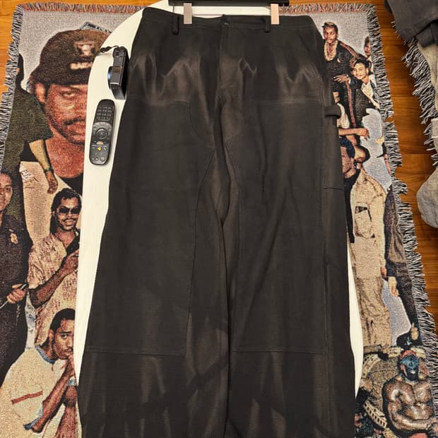 25SS 더블니 팬츠 블랙