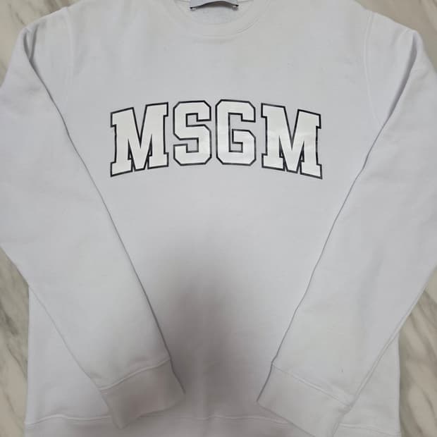MSGM 로고 여성 맨투맨