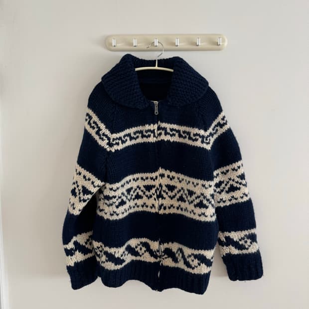 빈티지 코위찬 네이비