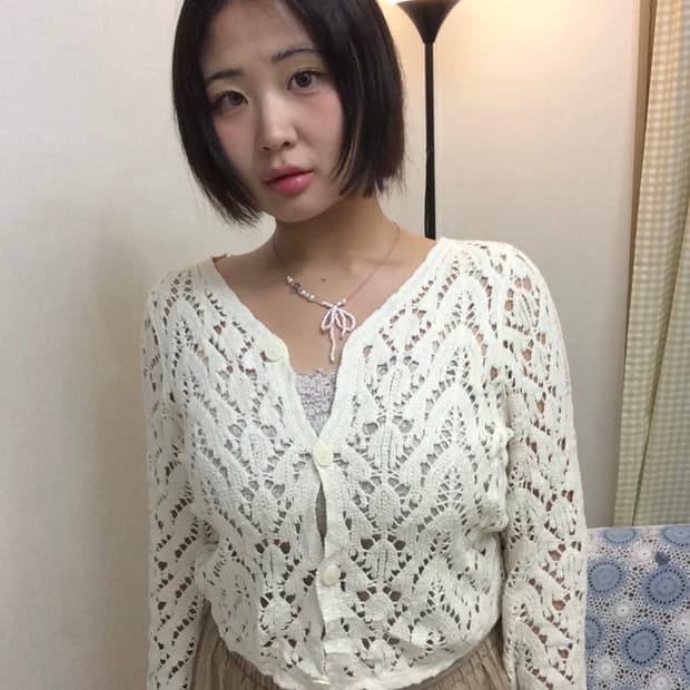 크로쉐 가디건