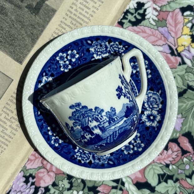 [Rare]빈티지 빌레로이앤보흐 루스티카나블루 에소잔