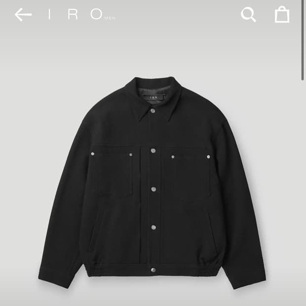 iro 이로 ENIGME 엠보 트윌 트러커 자켓
