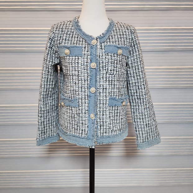 《새상품》트위드 자켓