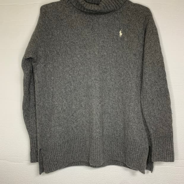 폴로 랄프로렌 울 니트 스웨터 회색 
