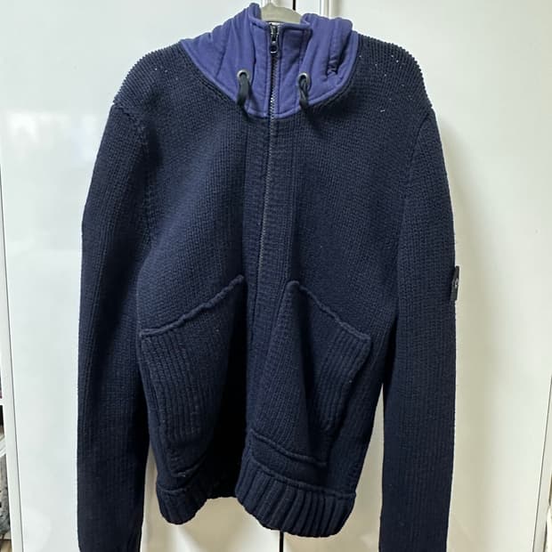 스톤아일랜드 후드니트집업 12FW