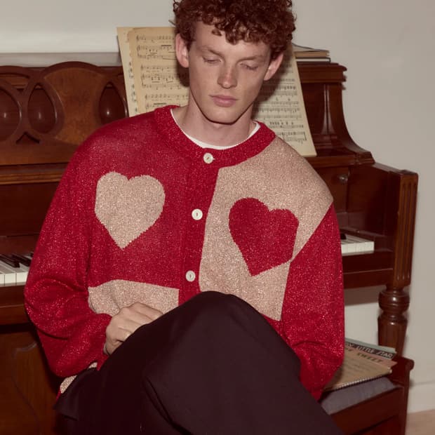 (L,XL) BODE 보디 Lame hearts 하트 가디건