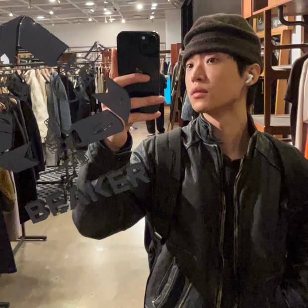 마가렛호웰 캐시미어 혼방 비니 커피컬러