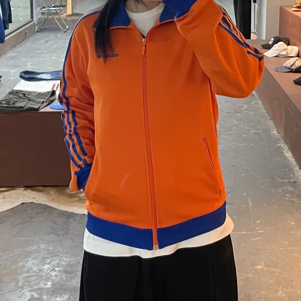 아디다스 00s 베켄바우어 오렌지 트랙탑 져지 H2472