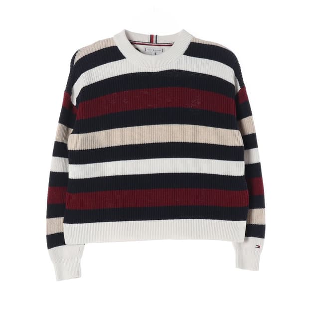 타미힐피거 멀티 스트라이프 코튼 니트 152