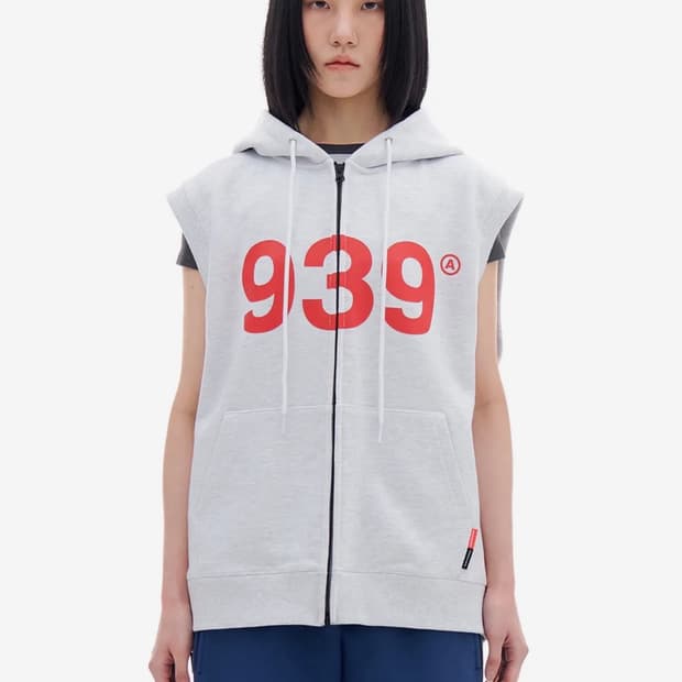 아카이브볼드 가터갤러리 슬리브리스 후드집업 m