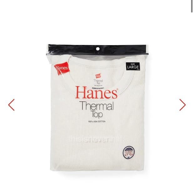 헤인즈 디스이즈네버댓 써멀 와플 롱슬리브 M