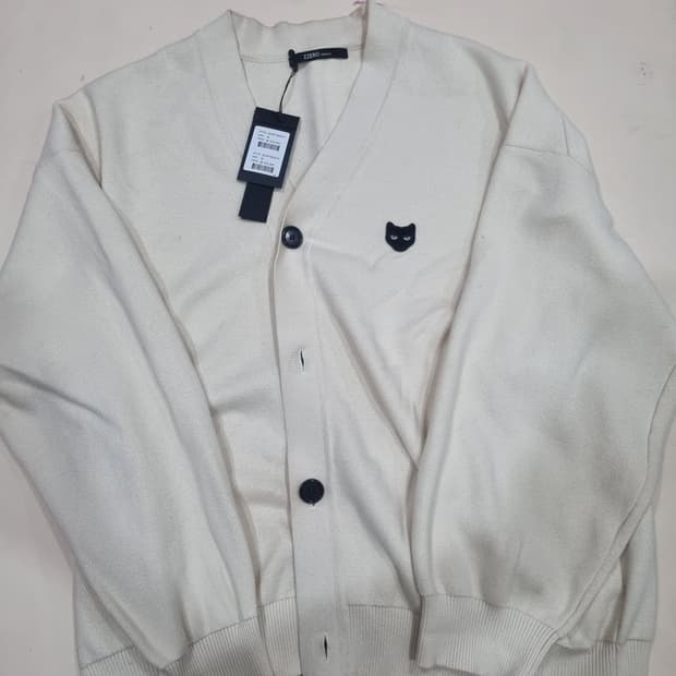 송지오옴므 지제로 아이보리 가디건 M