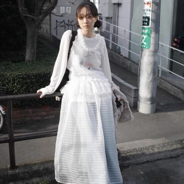 플레따 레이어드 튤 드레스