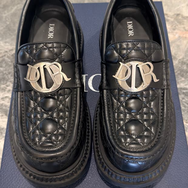 DIOR 로고참 까나쥬 로퍼 42