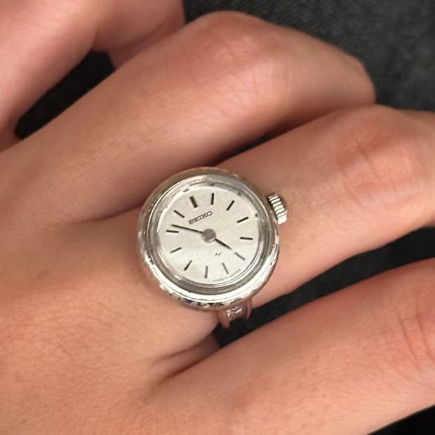 Vintage seiko watch ring