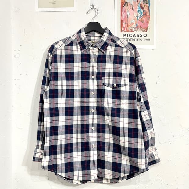 에디바우어 체크셔츠