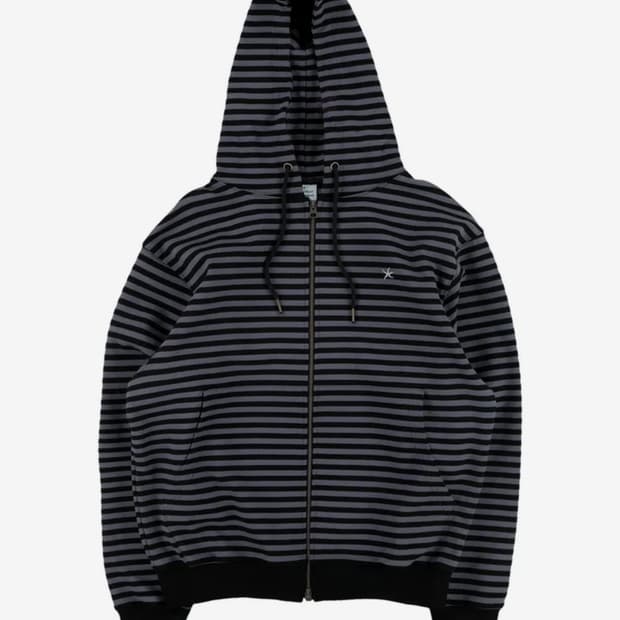 더콜디 후드집업 TCM stripe hooded zip-up 