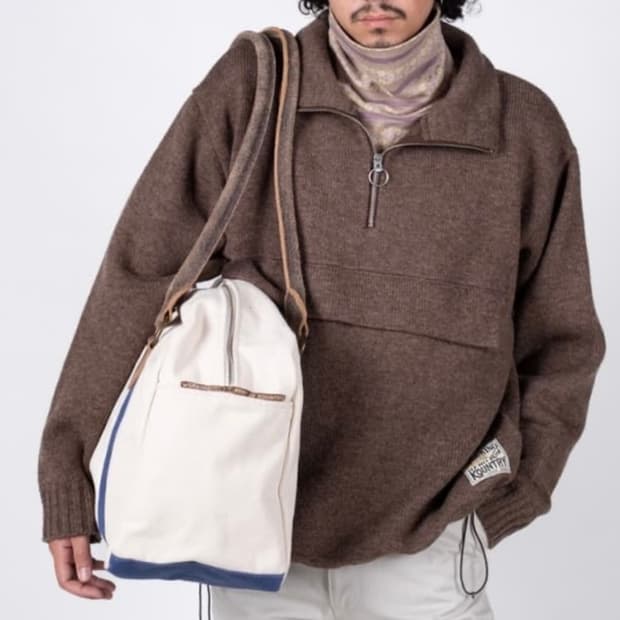 Kapital 캐피탈 울 하프집 아노락