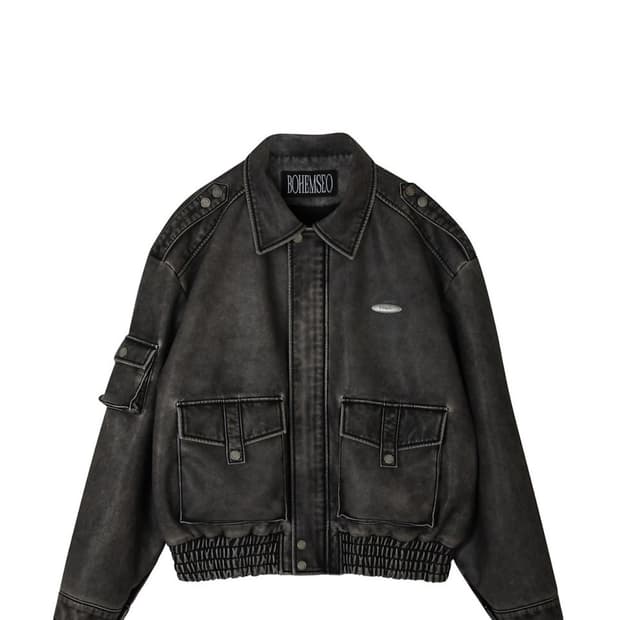 보헤미안서울 레더봄버자켓