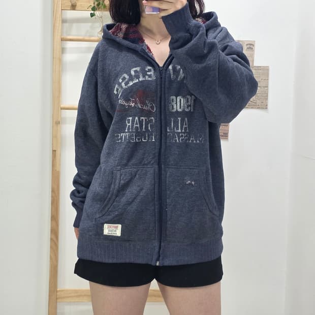 [프립]XL/컨버스 후리스 양털 후드집업